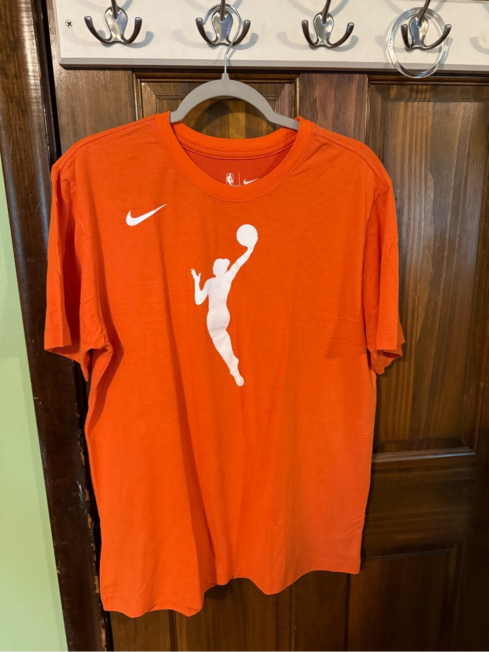 Nike WNBA Orange Short Sleeve Basketball Logo Tee